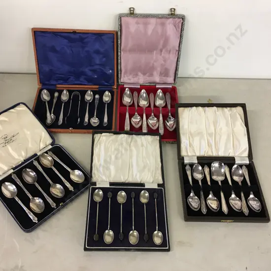 Selection Of Silver Ware Teaspoons Etc